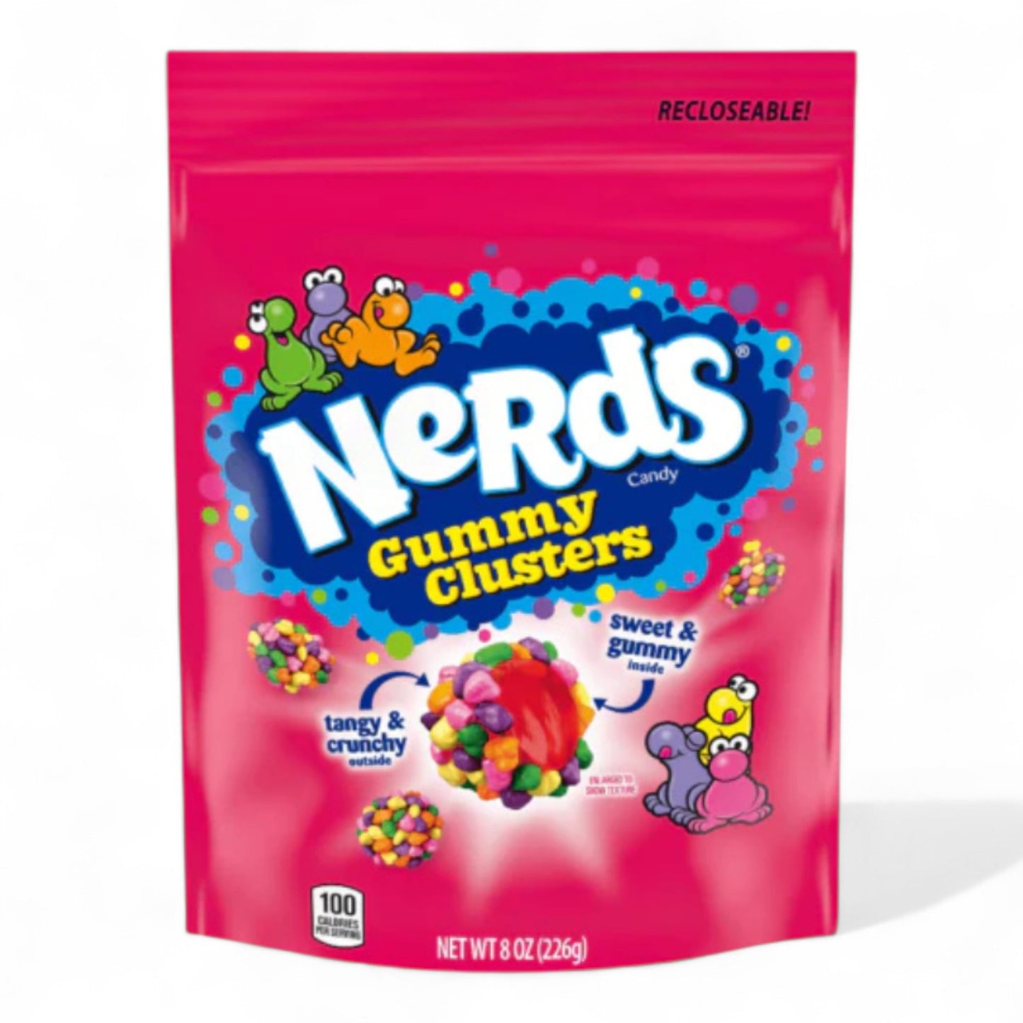 Ferrara Nerds Gummy Clusters Rainbow Resealable Bag - 8oz 🌈🍬