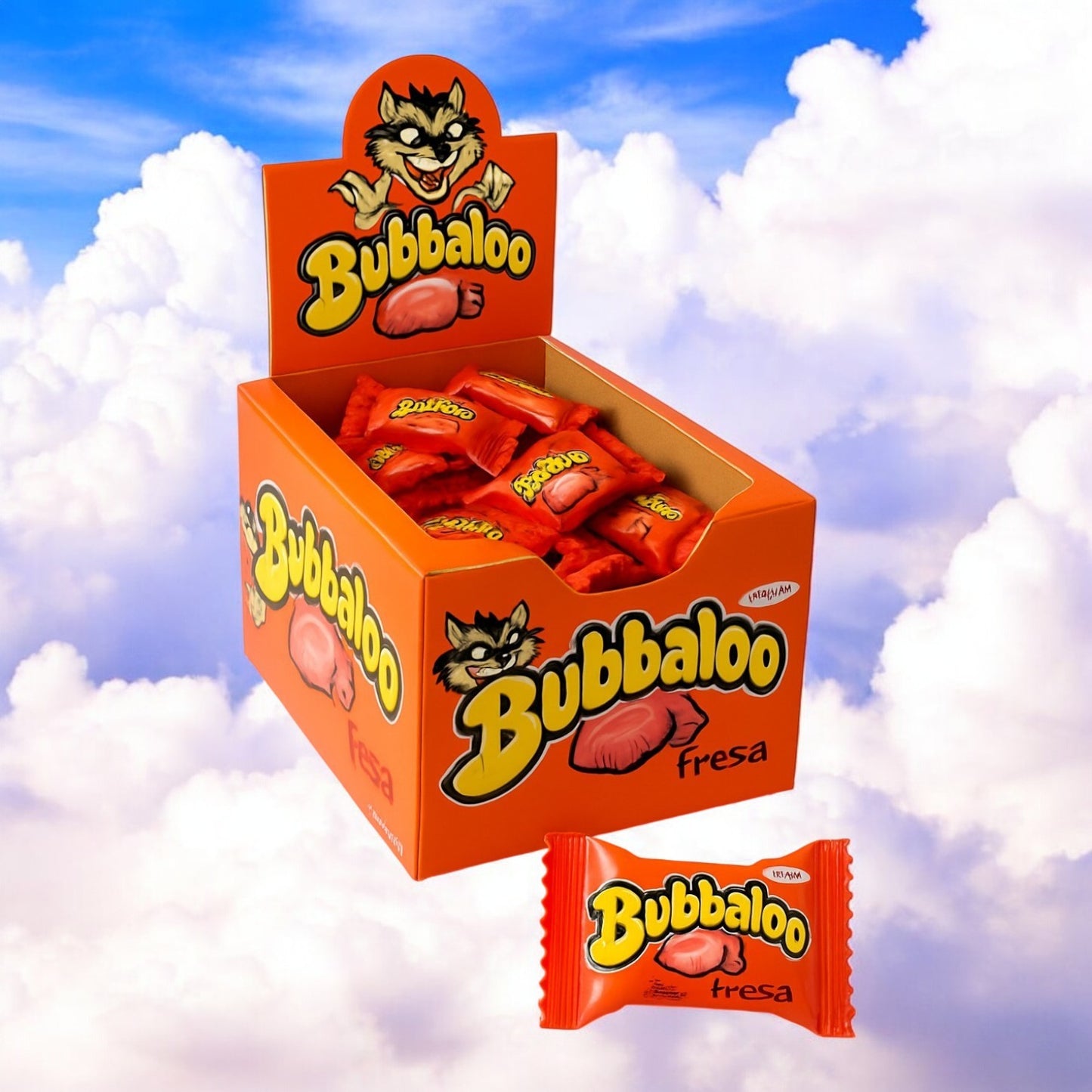 Adams Bubbaloo Fresa (Fraise) - Mexicain - A L'UNITÉ