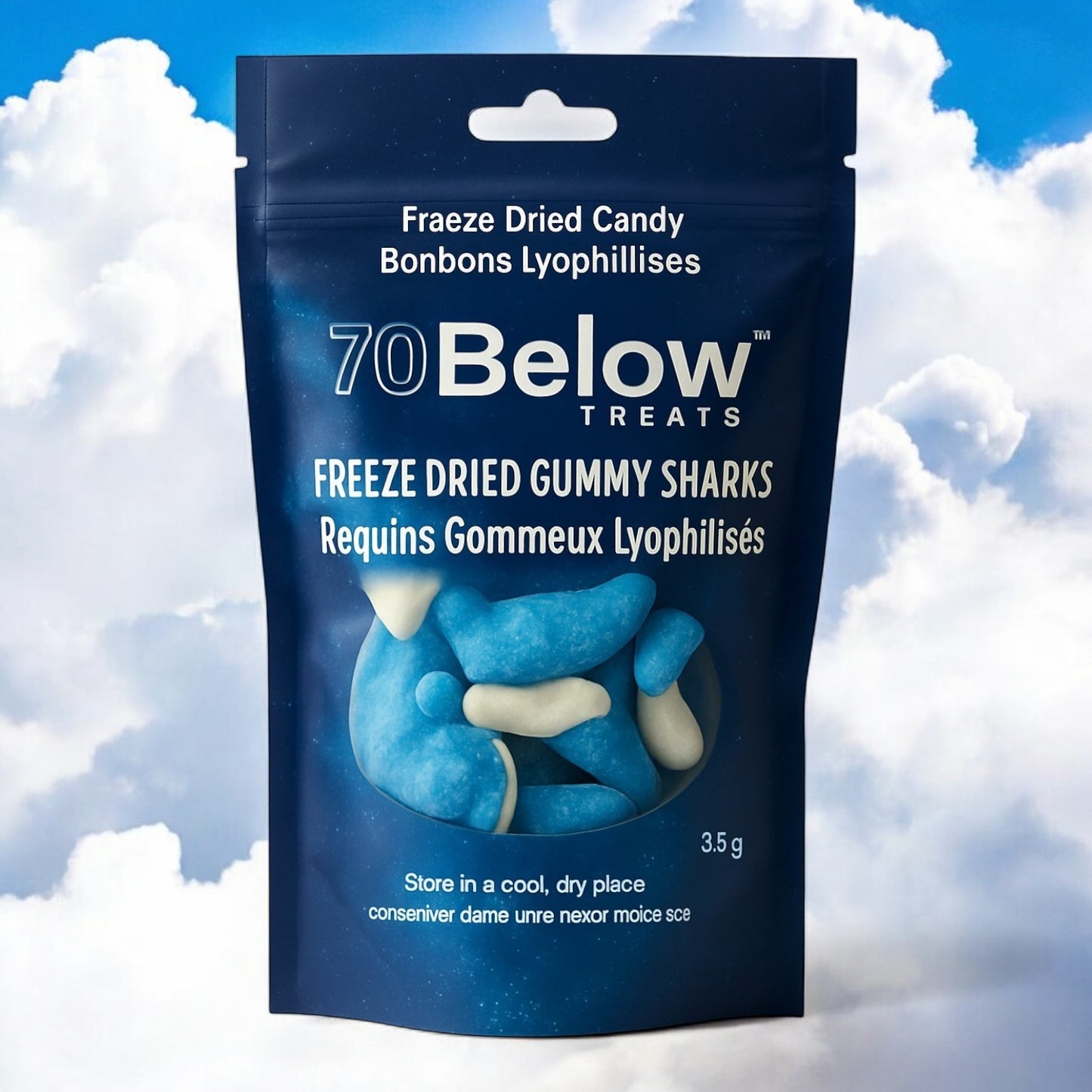 70 Below Treats - Requins Bleus Lyophilisés 35g
