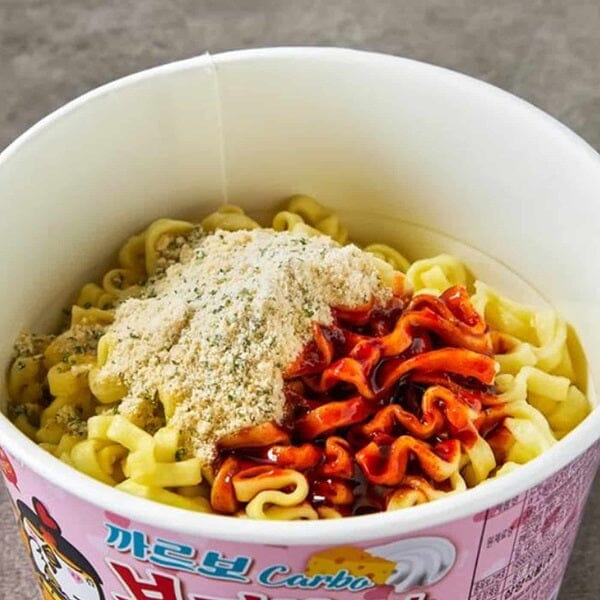 Samyang Buldak Hot Chicken Carbonara Ramen Bowl (105g) - Hot Chicken Buldak Carbonara Ramen