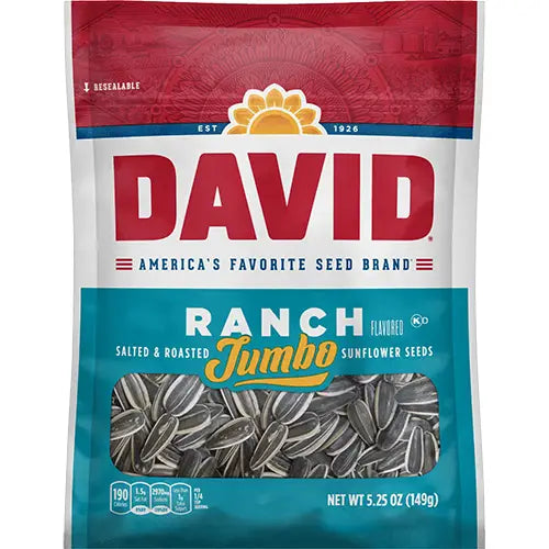 Graines de tournesol David – Saveur Ranch (5,25 oz) 🌻🥛