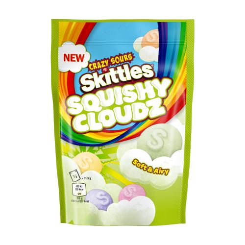 Skittles Squishy Cloudz Crazy Sours - 94g (UK) 🌈🍬