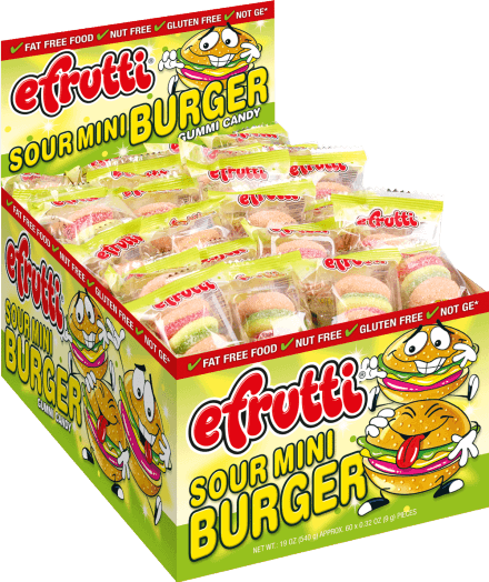 eFrutti Sour Mini Burger 9g