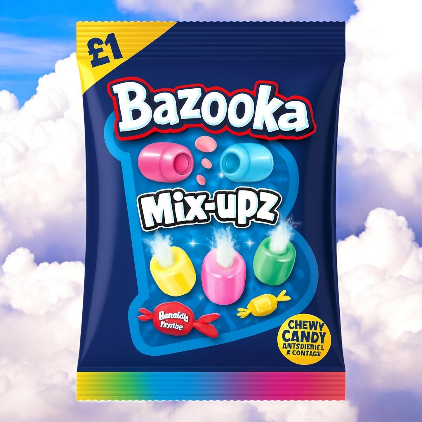 Bazooka Mix Upz Price Marked British 120g