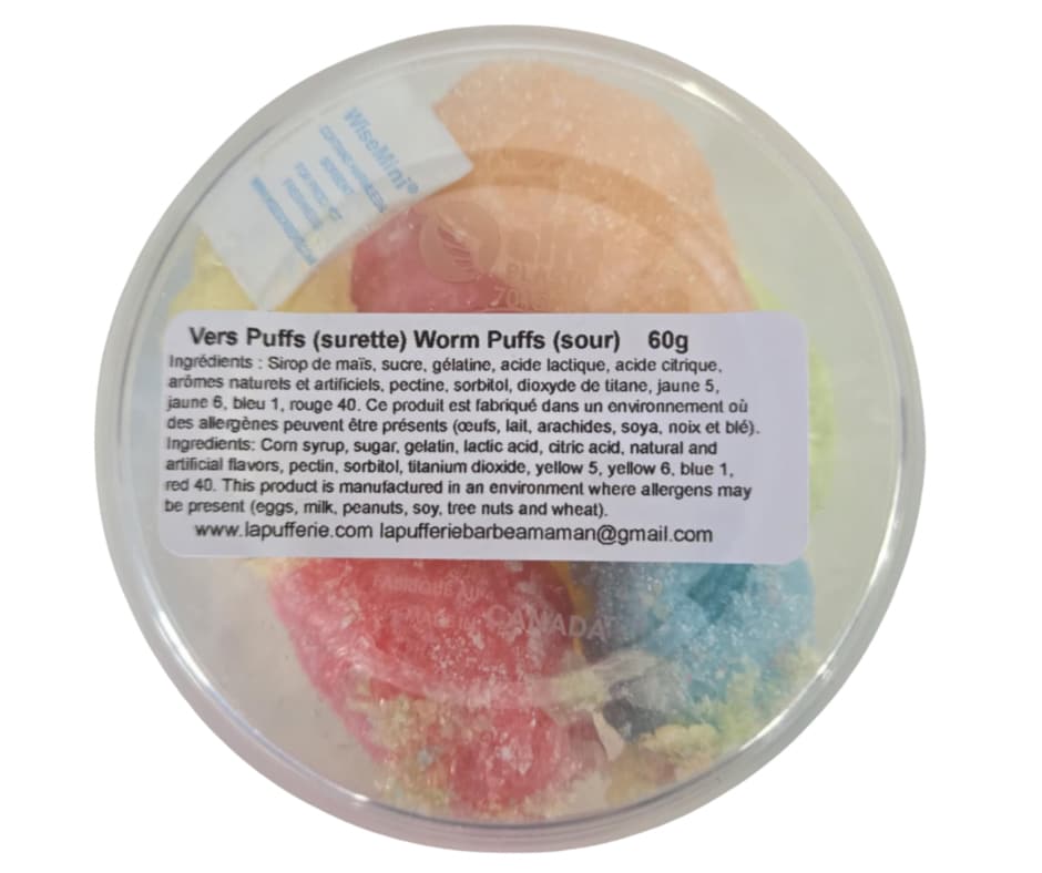 La Pufferie - Jujubes Ver de Terre Lyophilisés – 60g