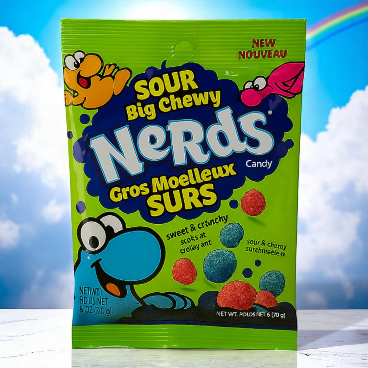 Ferrara Nerds Sour Big Chewy Peg Bag 170g đŹđđ