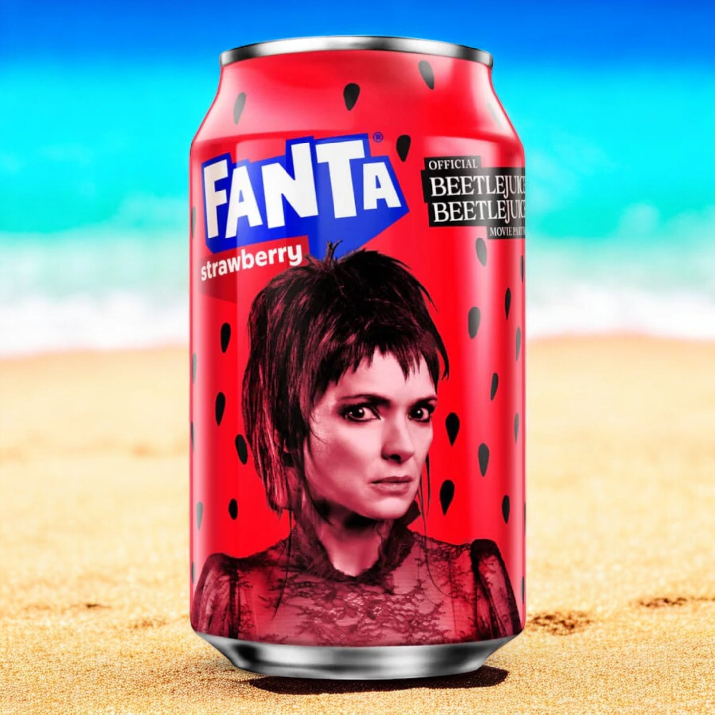 Fanta Beetlejuice Fraise - Édition Limitée 355ml