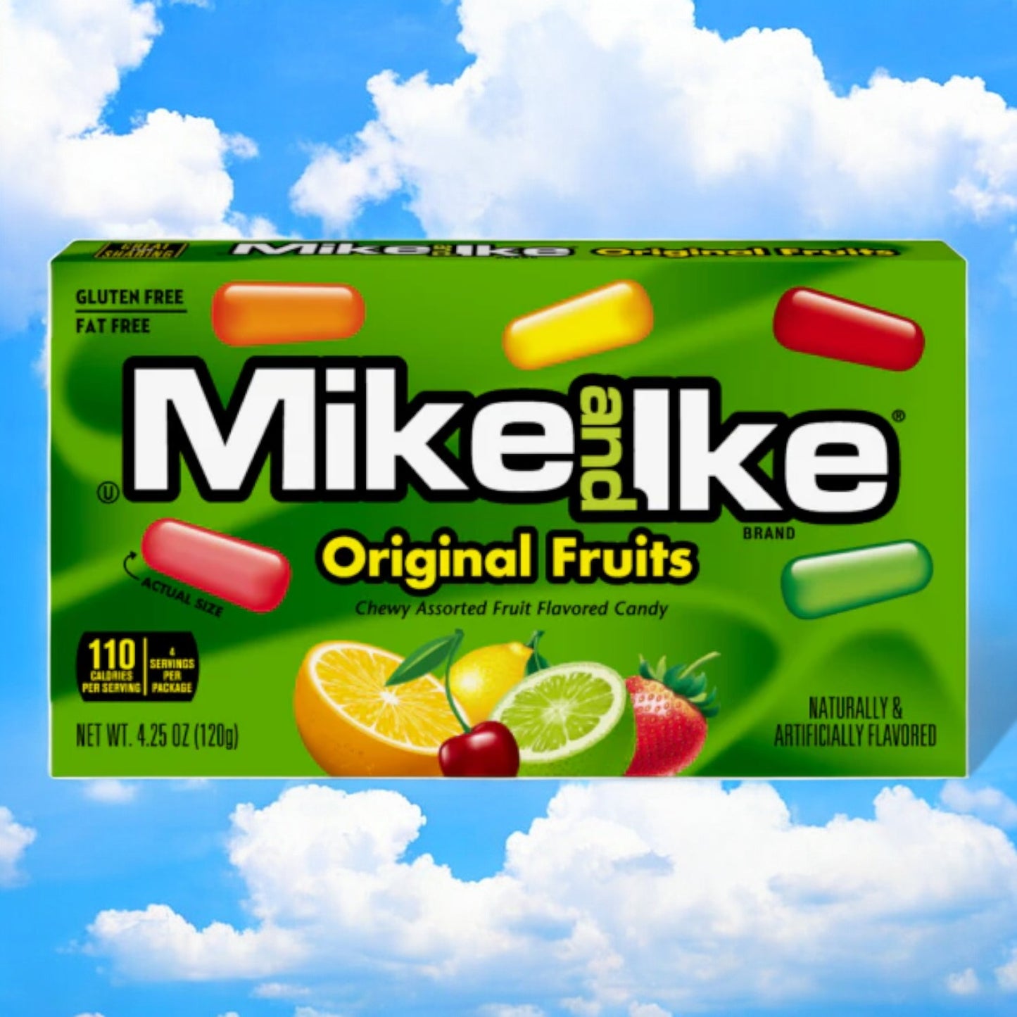 Just Born Mike and Ike Original Fruits - 4.25oz 🍓🍊🍏