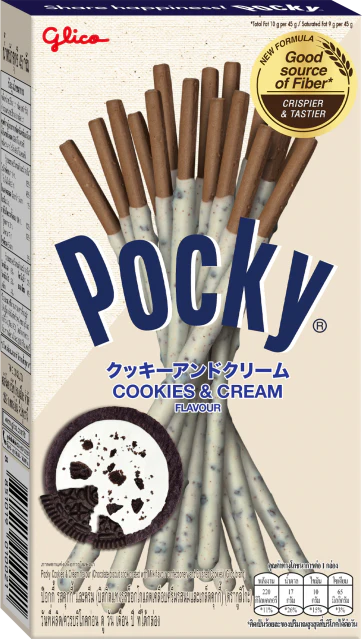 Pocky® - Bâtonnet de biscuit - Biscuits et crème (THAILANDE)
