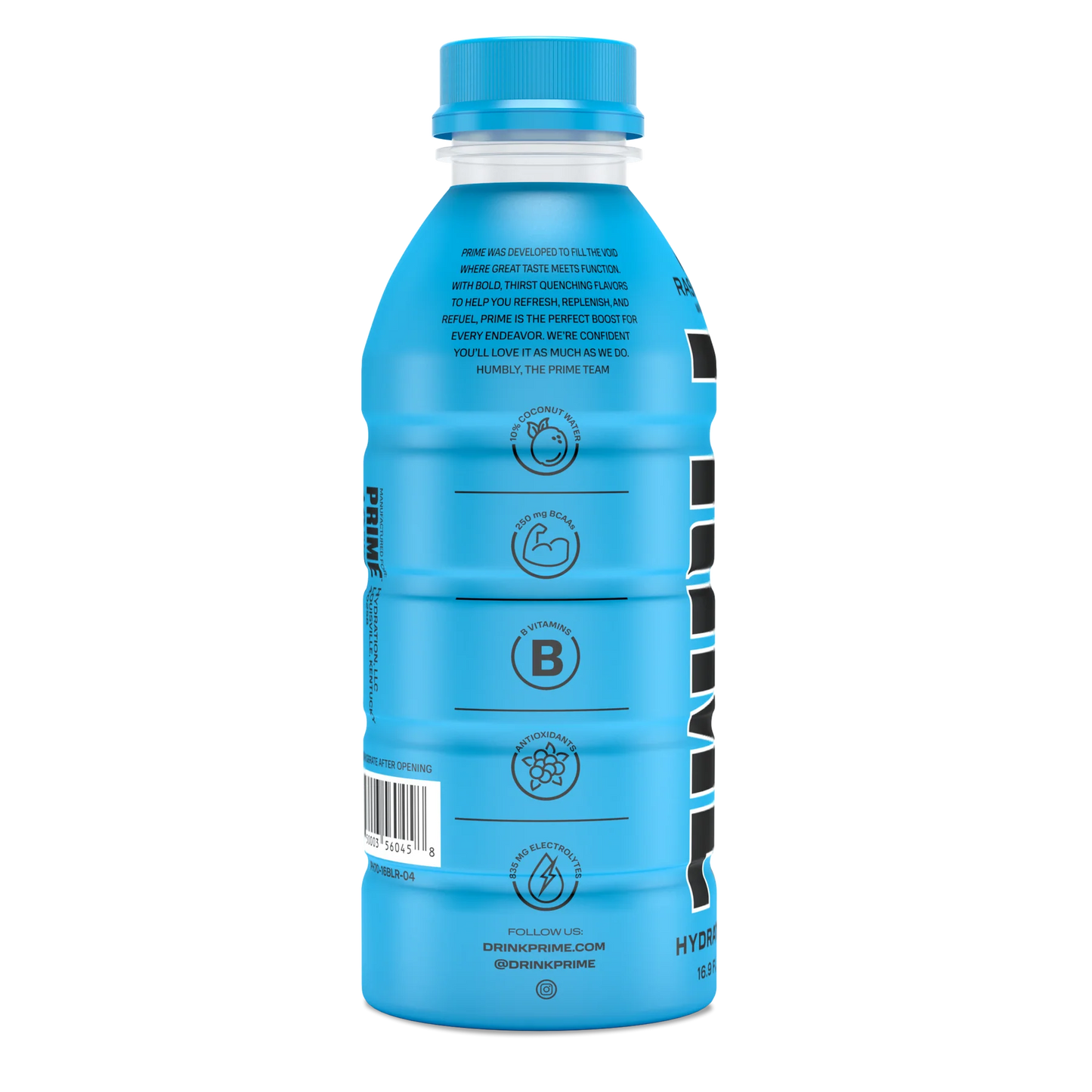 Prime Boisson d'Hydratation - Saveur Framboise Bleue 500ml