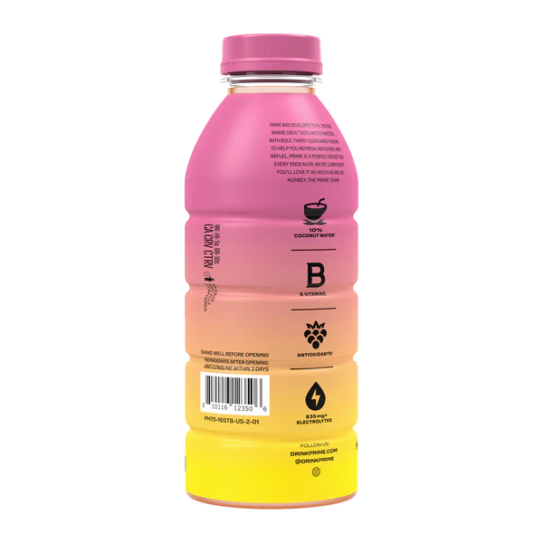 Prime - Boisson d'Hydratation - Saveur Fraise-Banane 500ml