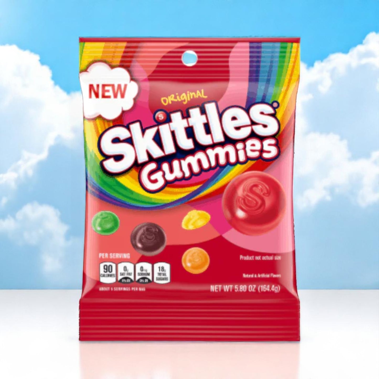 Skittles Gummies Original Peg Bag 🍬🌈 5.8 oz