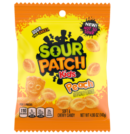 Sour Patch Kids Peach - 3.56oz đđŹ