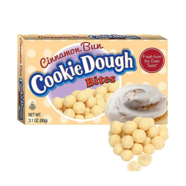 Taste Of Nature Cinnamon Bun Cookie Dough Bites Theater Box (3.1oz) 🍩🍪