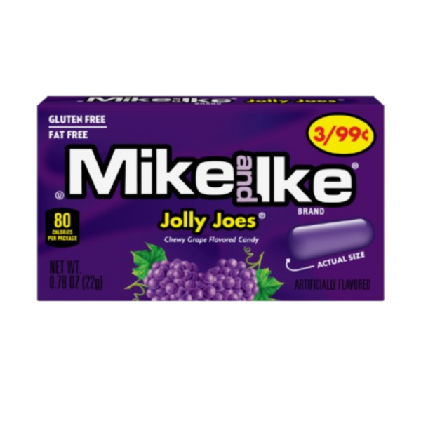 Just Born Mike and Ike Jolly Joes Pre Priced 0.78oz 🍭