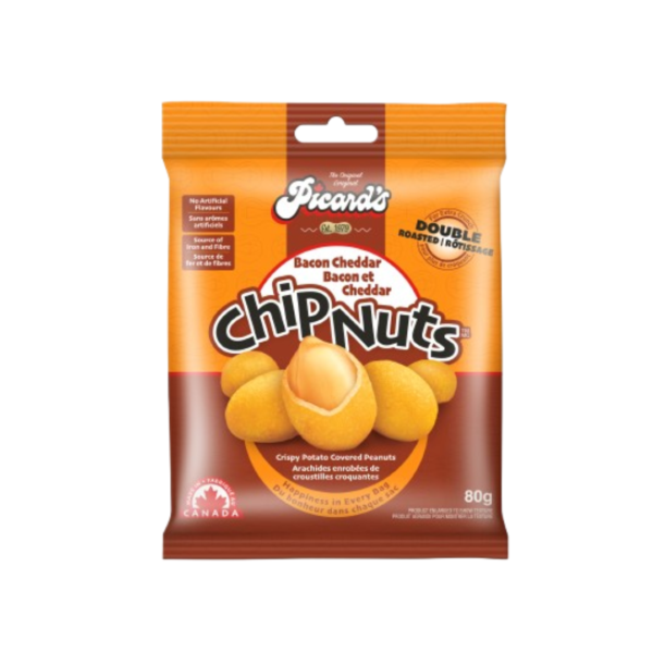 Picard’s Chip Nuts Bacon Cheddar - Sac de 80g