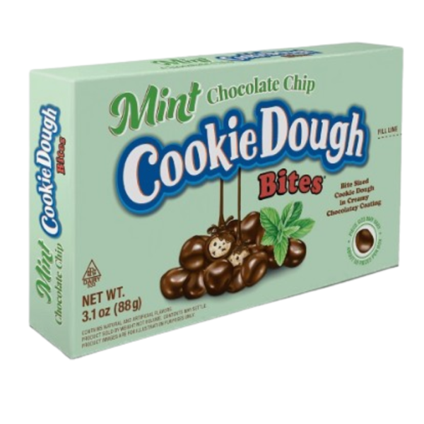 Taste Of Nature Mint Chocolate Chip Cookie Dough Bites Theater Box (3.1oz) 🍫🌿