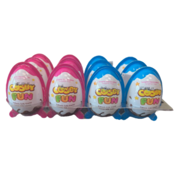 Vesta Fun Egg Cocoa and Milk Cream Chocolate Crispy with Surprise Toy đ«đ