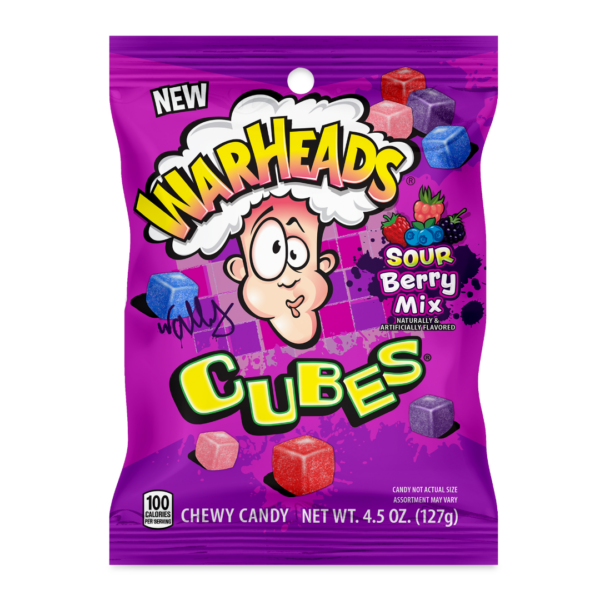 Warheads Cubes Sour Berry Mix Peg Bag 🍇🍓