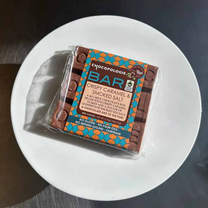 Barre de Chocolat au Lait – Caramel Croustillant & Sel Fumé (NOUVEAUTÉ 2025) 🍫🔥