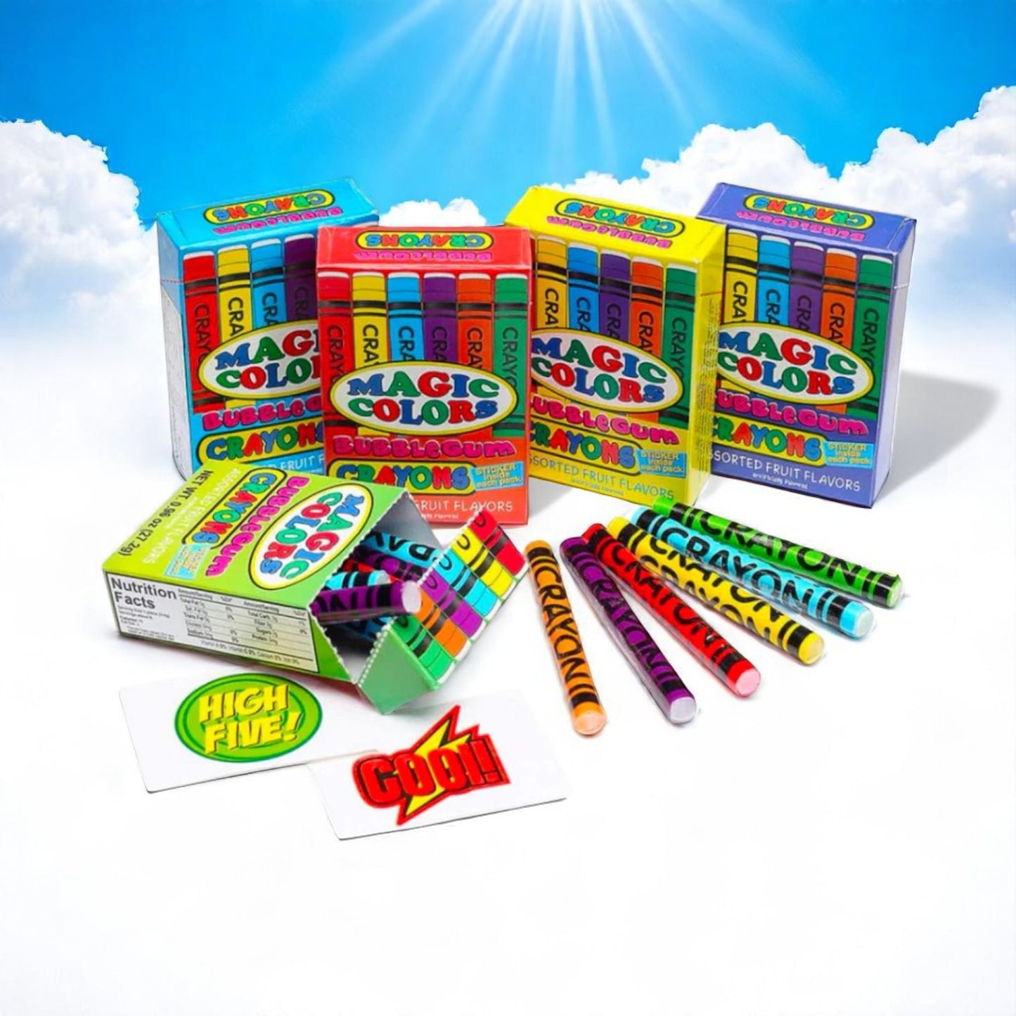 Magic Colours Bubble Gum Crayons 🖍️🍬