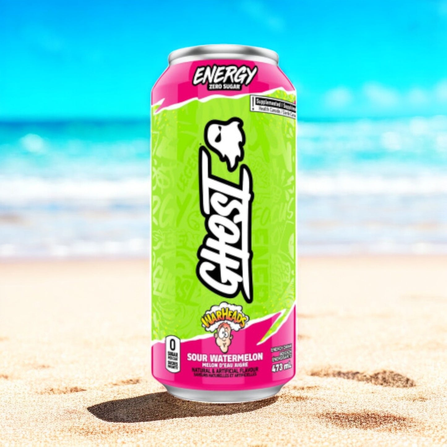 GHOST Energy Drink - Warheads Sour Watermelon 473ml