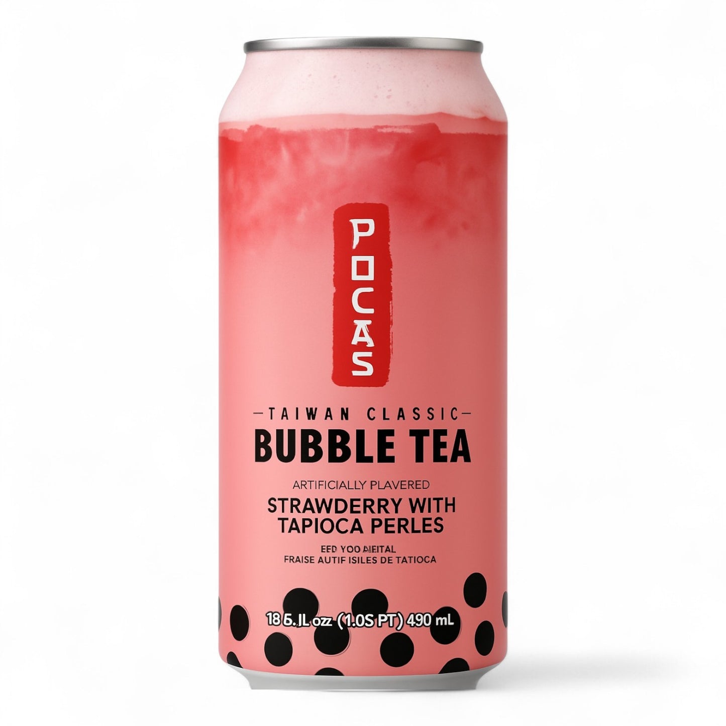 Pocas Bubble Tea Fraise - 490ml 🍓✨