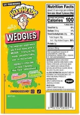 Warheads Wedgies – 3.5oz