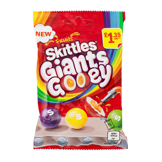 Skittles Giants Gooey 109g - UK 🇬🇧