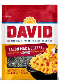 Graines de tournesol David – Saveur Macaroni au Fromage & Bacon (5,25 oz) 🧀🥓🌻