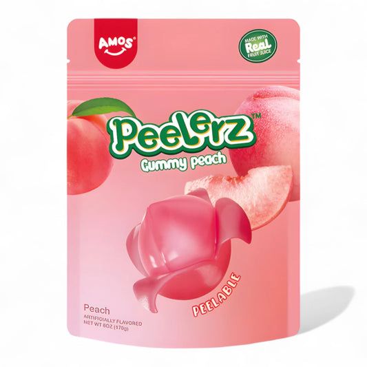 Amos Gummy Peelerz - Bonbons gommeux pelables (62 g) - Éplucheurs de fruits et friandises