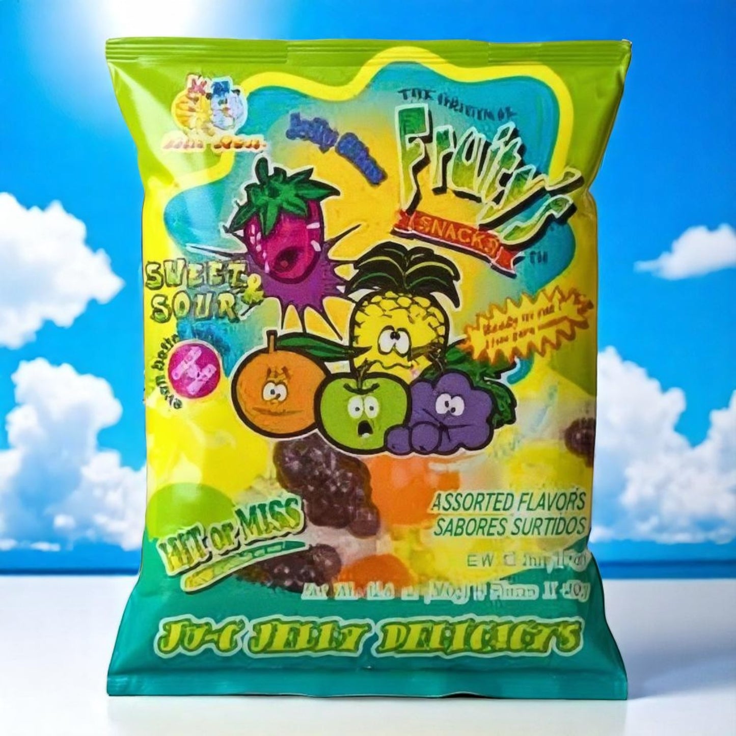 Fruity's - DinDon Ju-C Jelly Fruits Sweet & Sour 🍇🍊🍉