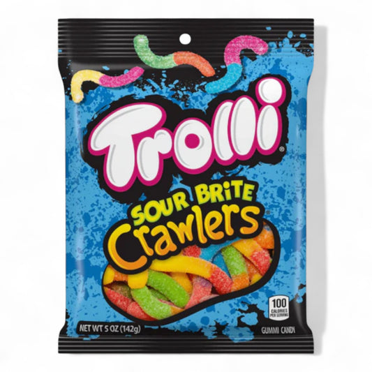Ferrara Trolli Sour Brite Crawlers Peg Bag 142g 🐍🍉🍓