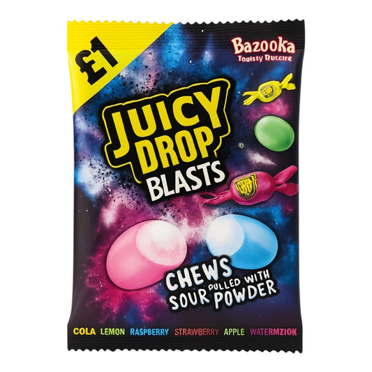 Bazooka Juicy Drop Blasts Price Marked British 120g