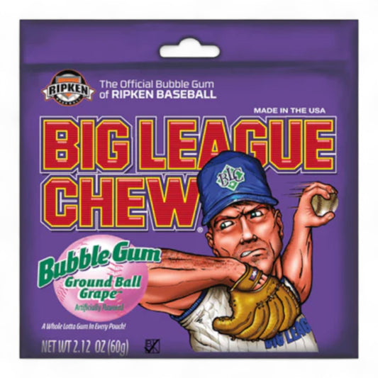 Ford Gum Big League Chew Bubble Gum - Ground Ball Grape 🍇⚾
