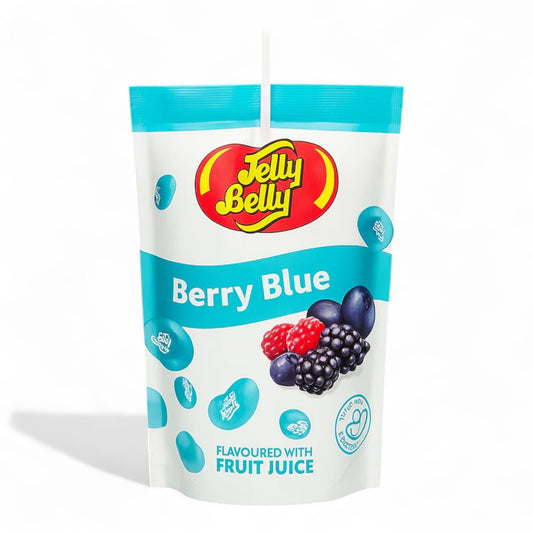 Jelly Belly Fruit Juice Pouch Berry Blue 200ml