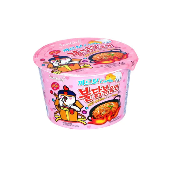 Samyang Buldak Hot Chicken Carbonara Ramen Bowl (105g) - Hot Chicken Buldak Carbonara Ramen