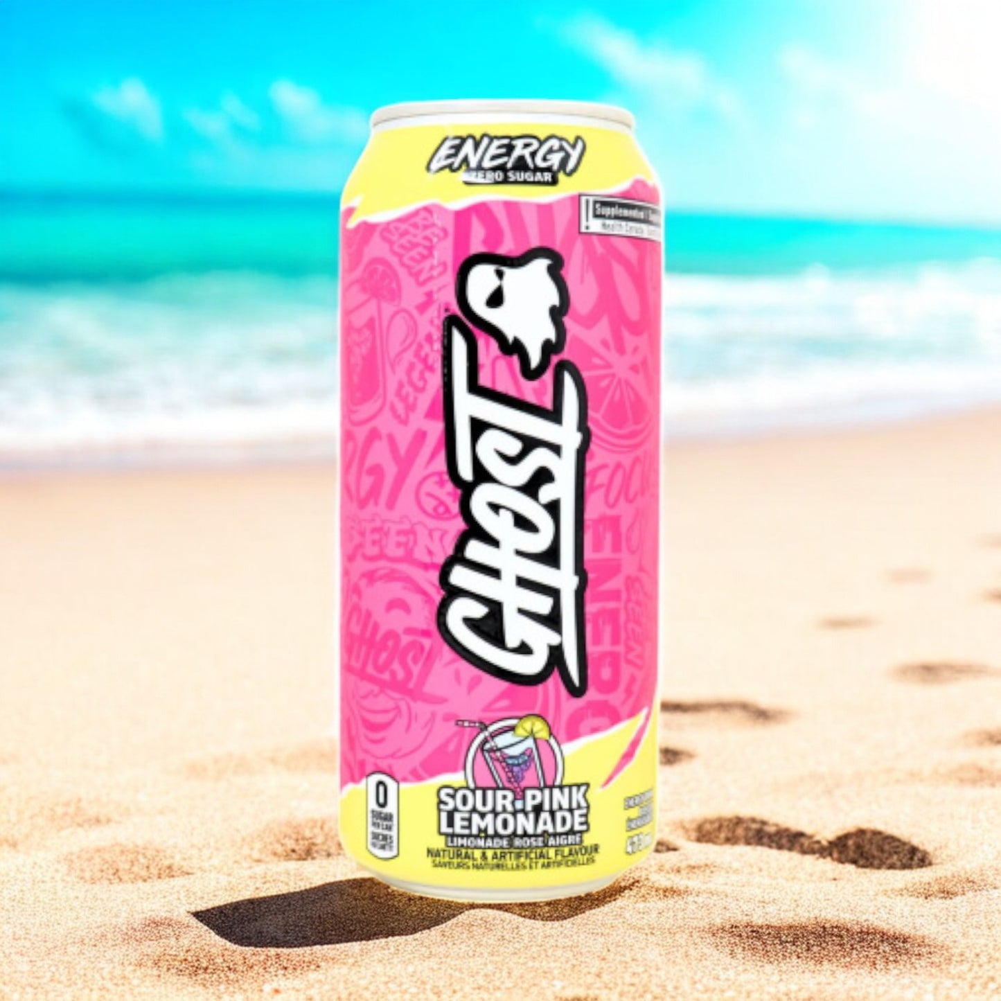 GHOST Energy Drink - Sour Pink Lemonade 473ml