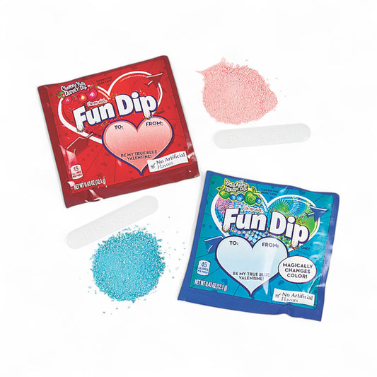 Fun Dip Twenty Four Card Pouches Valentine 0.32oz 💘🍭