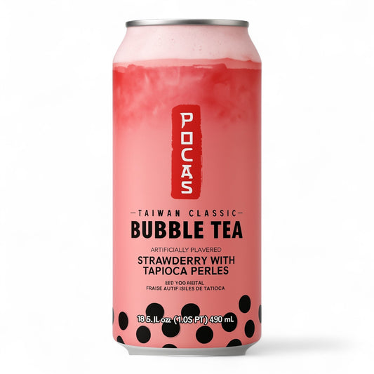 Pocas Bubble Tea Fraise - 490ml 🍓✨