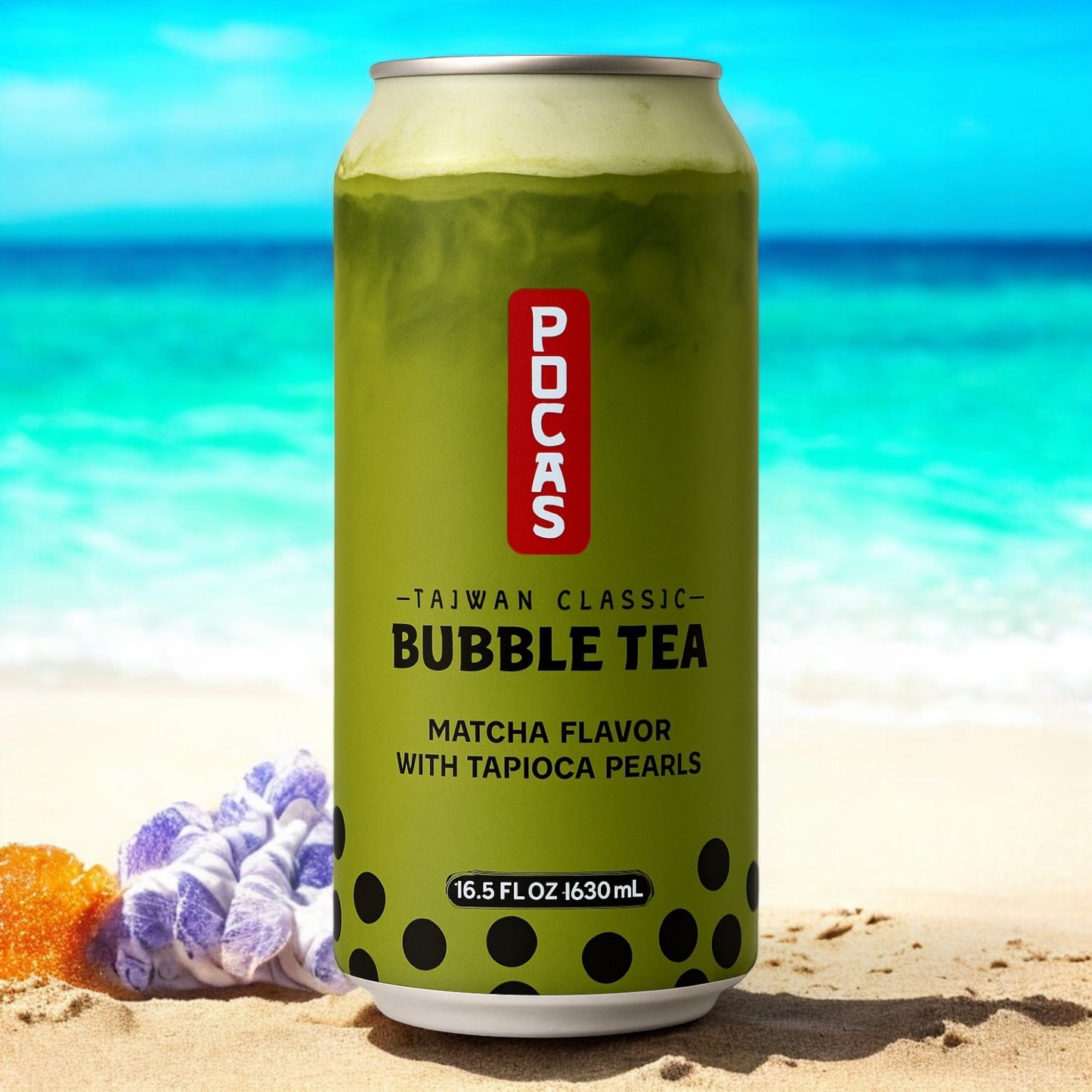 Pocas Bubble Tea Matcha - 490ml