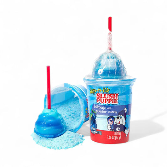 Koko’s Slush Puppie Dip N Lik Lollipop with Powder Candy 🍒💧